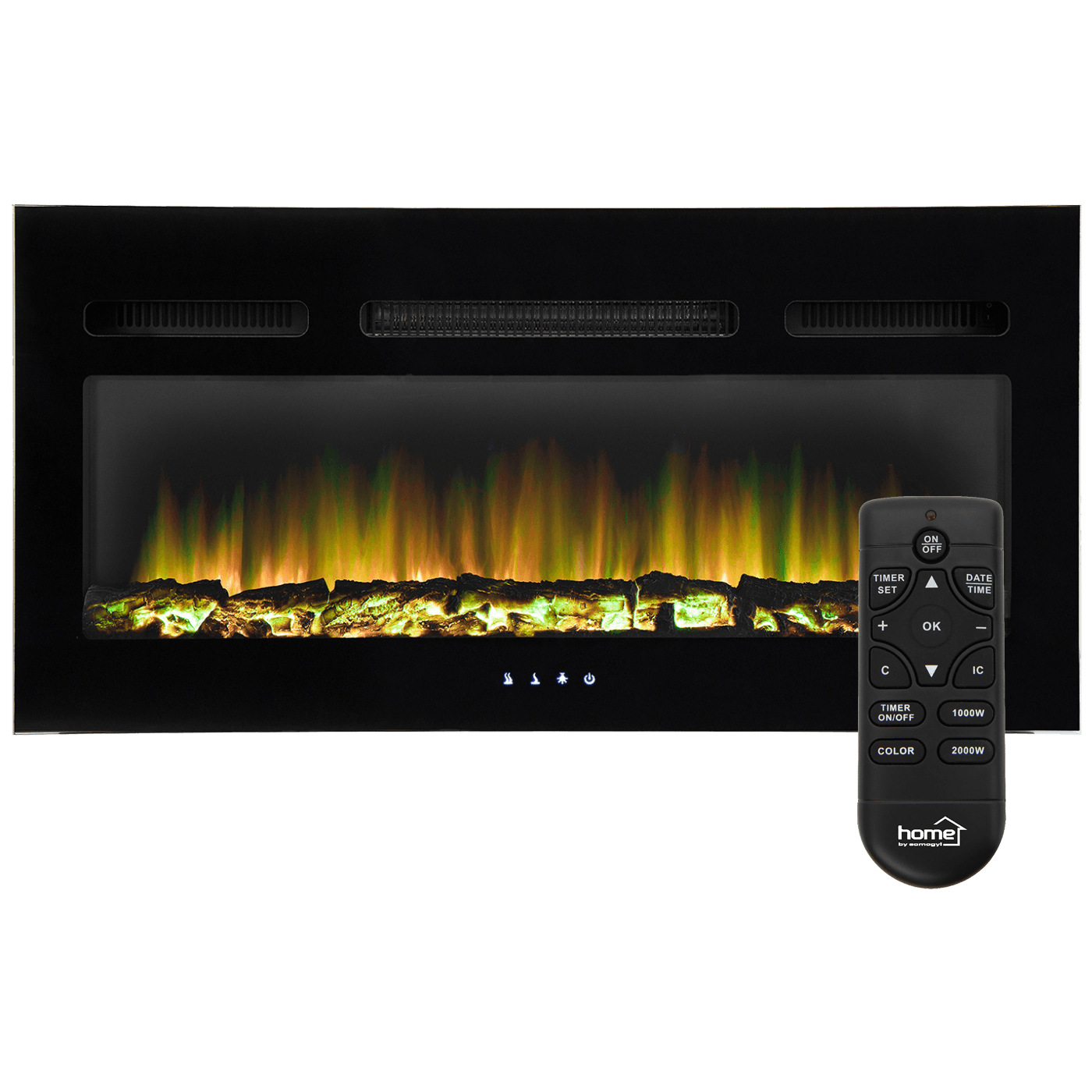 19210_1686254532mkyyi8ihux home Kamin, električni, 2000W, daljinski upravljač - FKKI 05 - Image 1