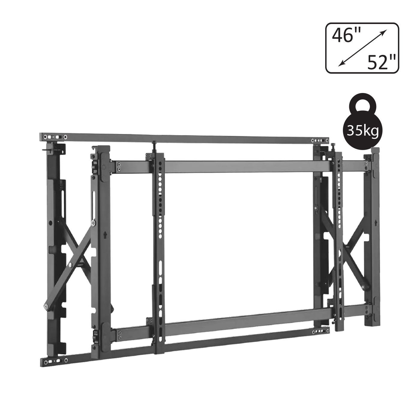 20002_1686257217tlndiae9fg Maclean Nosač za TV prijemnik, video zid, multiscreen, 46"-52", 35kg - MC-845 - Image 1