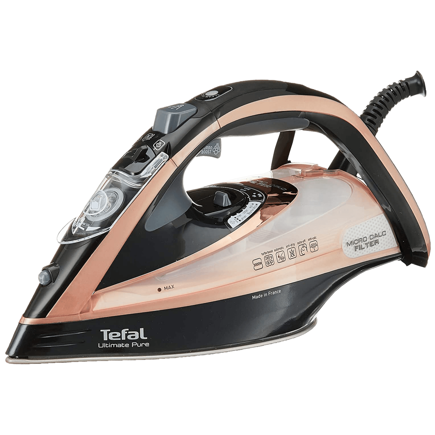 23885_16862683235ssv4lerx6 Tefal Pegla na paru, 3200W, Ultimate Pure - FV9845 - Image 1