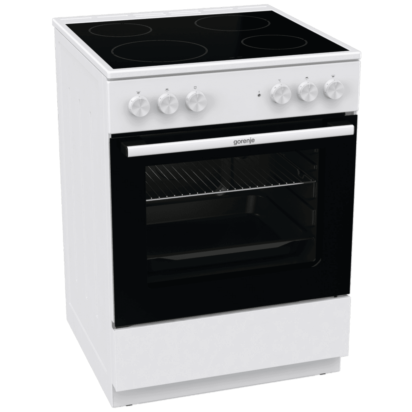 24055_1686268834xcv3vkl20c Gorenje Štednjak, 4 staklokeramička ploča, 8400W, pećnica 65 lit, A - GEC6A11WG - Image 1