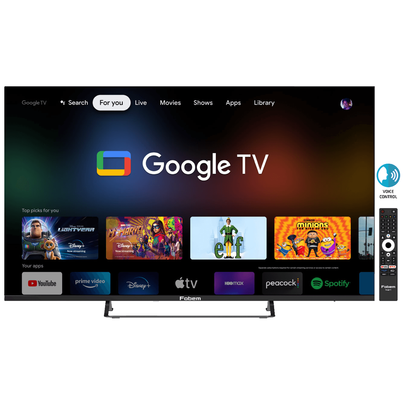 44397_1716279284vj6jmztgk7 Fobem Televizor Smart LED FullHD 43", Google TV - MT43EG4000F - Image 1