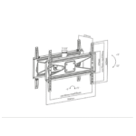 Maclean Nosač stropni za 2 TV-a, 23"-70", 50kg - MC-703 - Image 2