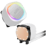 Gamdias Vodeno hlađenje za CPU, RGB - Gamdias Aura GL360 WH V2 - Image 3