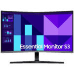 Samsung Monitor 32", Zakrivljeni, FullHD, Essential S3, HDMI, VGA - LS32D396GAUXEN