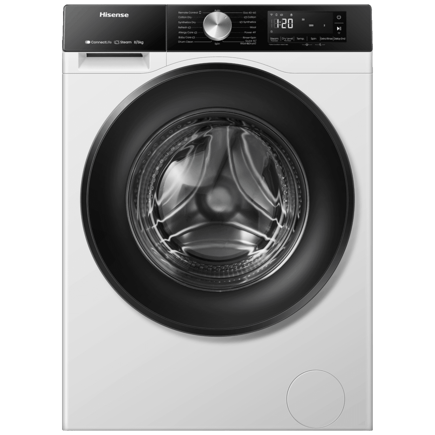 73302_1767084385emk7hynhb2 Hisense Mašina za veš/sušilica, 1400 obrtaja , 8/5 kg veša, D - WD3S8043BW3 - Image 1