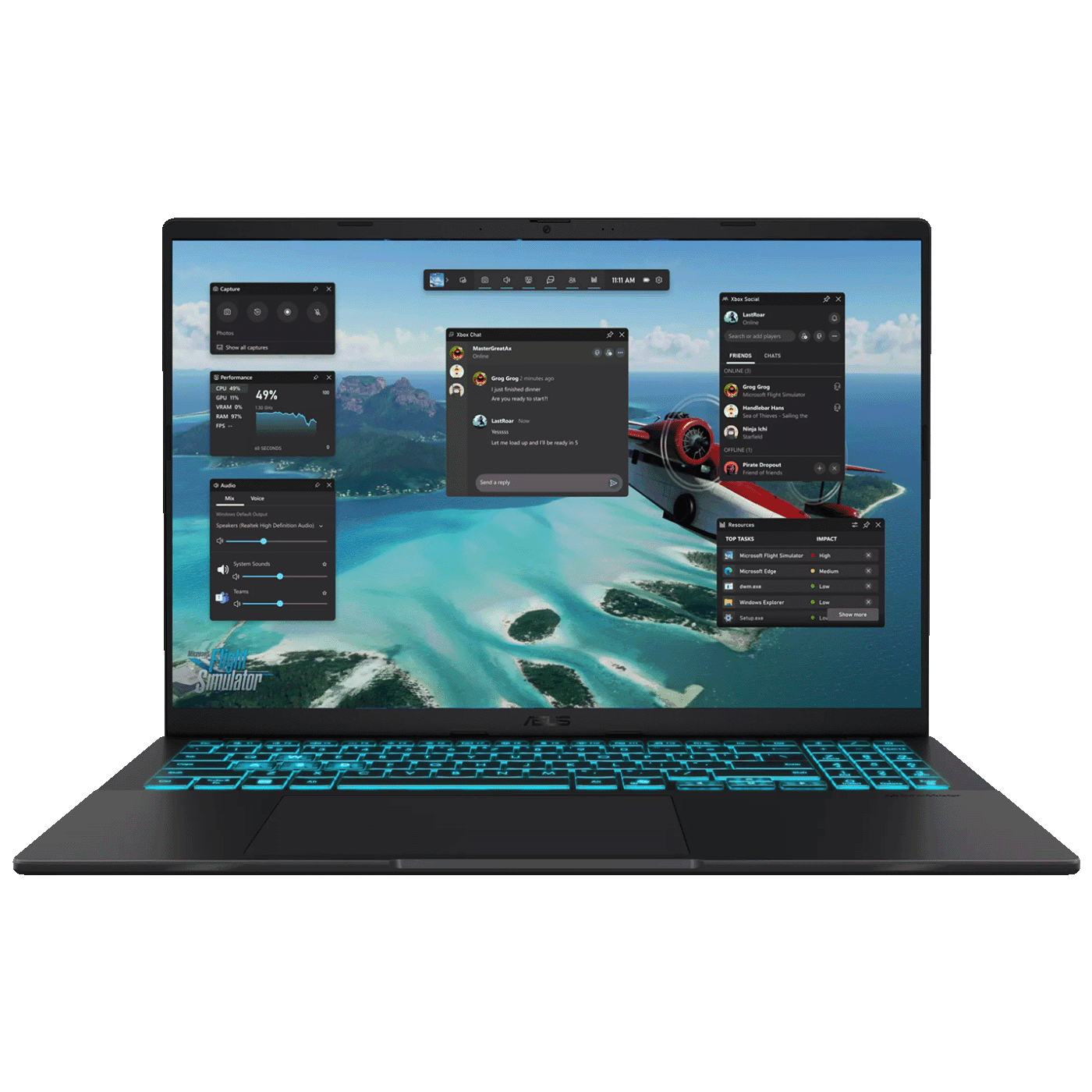 74207_1769597448n2i75mpash Asus Laptop 16", Intel Core 5 210H 2.2GHz, 16GB, SSD 1TB,RTX 4050 - VivoBook 16 V3607VU-RP201 - Image 1