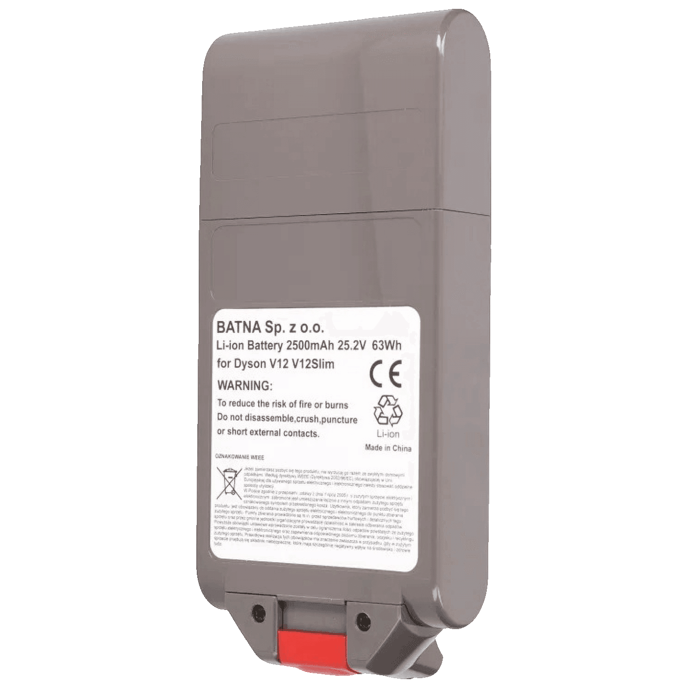 76022_17754581607p3yjbclxg Extralink Baterija za Dyson V12 usisavač, 25.2V 2500mAh - DYSON Battery, V12 25.2V 2500mAh - Image 1