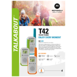 Motorola Walkie Talkie, domet 4 km, 16 kanala, crvena - TLKR T42 RD - Image 3