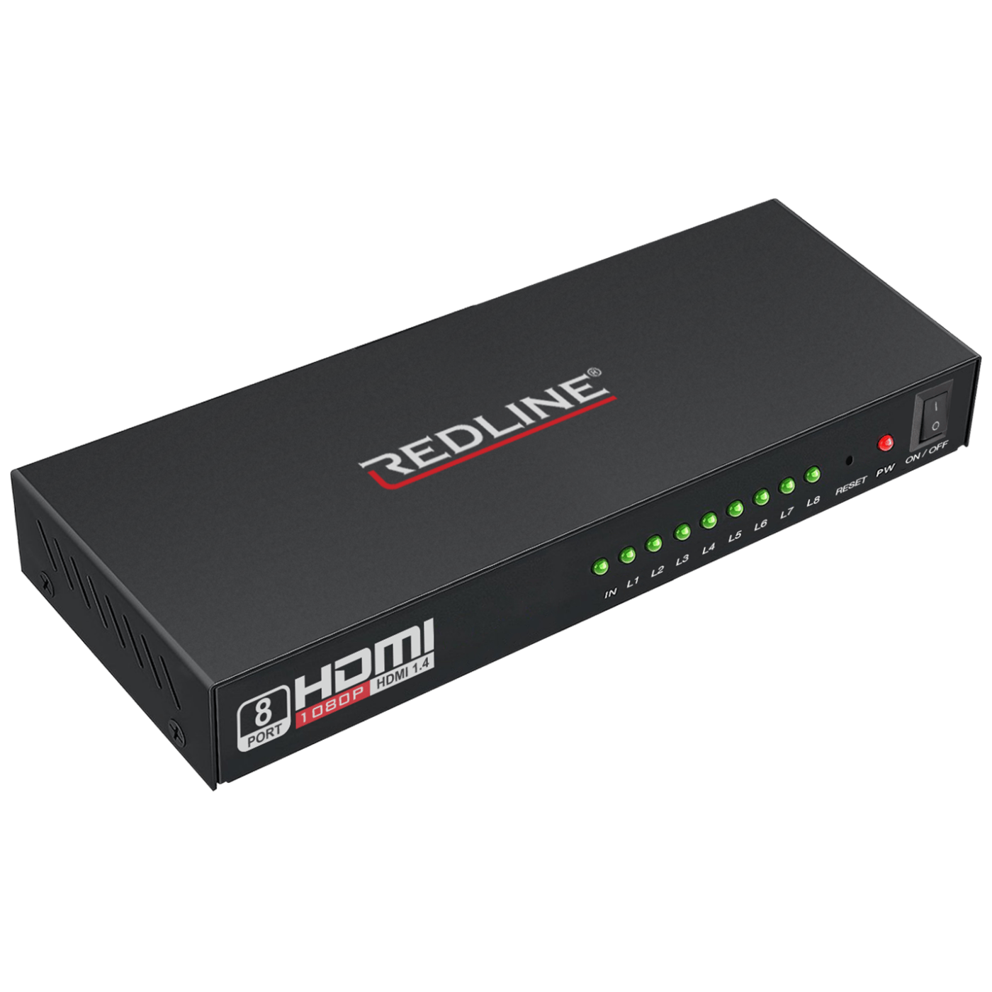 11263_168622482908m7nsnaa5 REDLINE HDMI razdjelnik, 1 ulaz - 8 izlaza - HS-8000 - Image 1