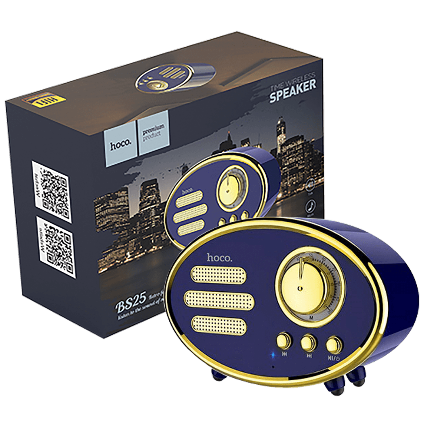 11331_1686225096eg1s6ehjx8 hoco. BS25 Time, Bluetooth, retro, blue - Image 1