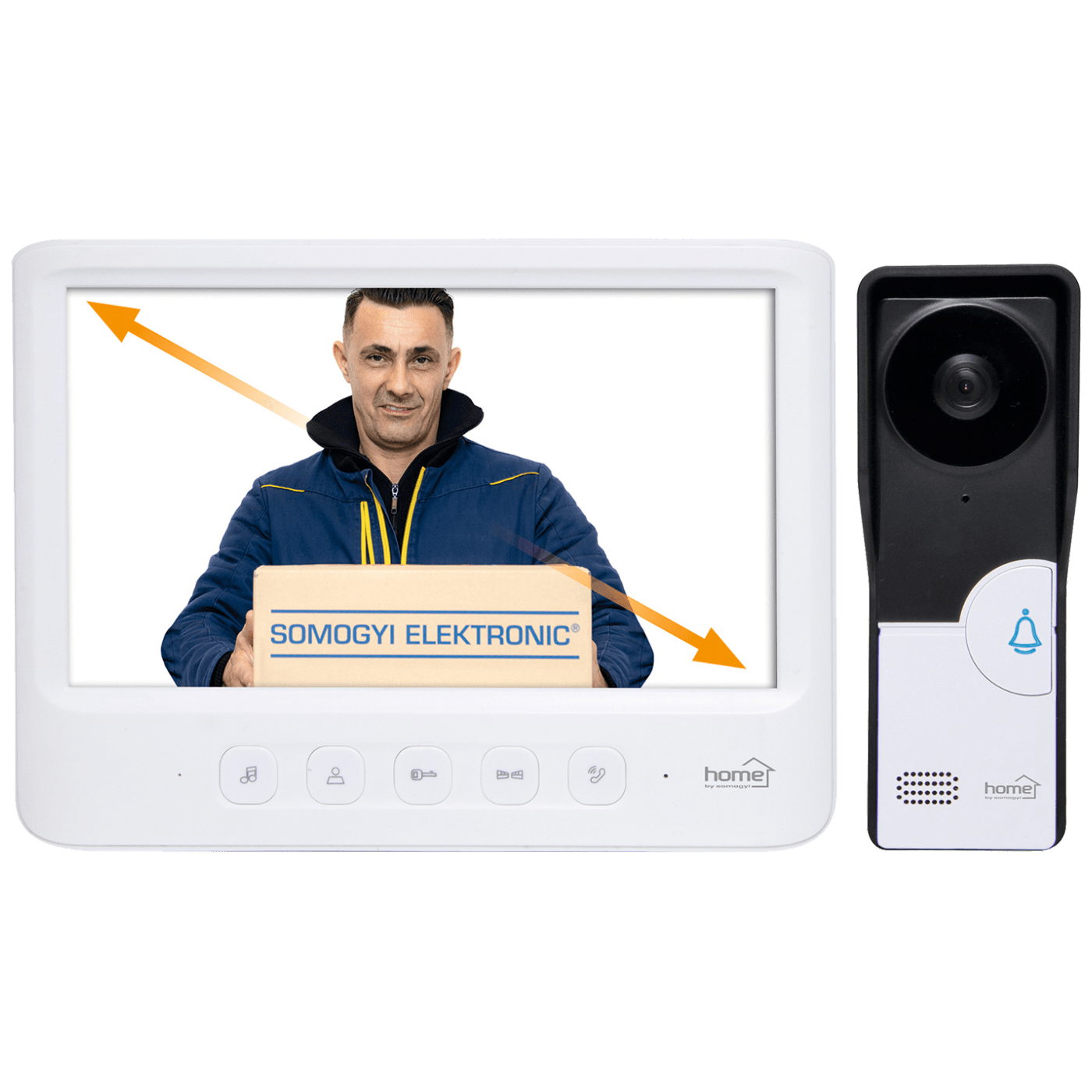 11686_1686226315ynyrsnvedn home Žični video interfon, 7" LCD ekran, elekt. otvaranje vrata - DPV 26 - Image 1