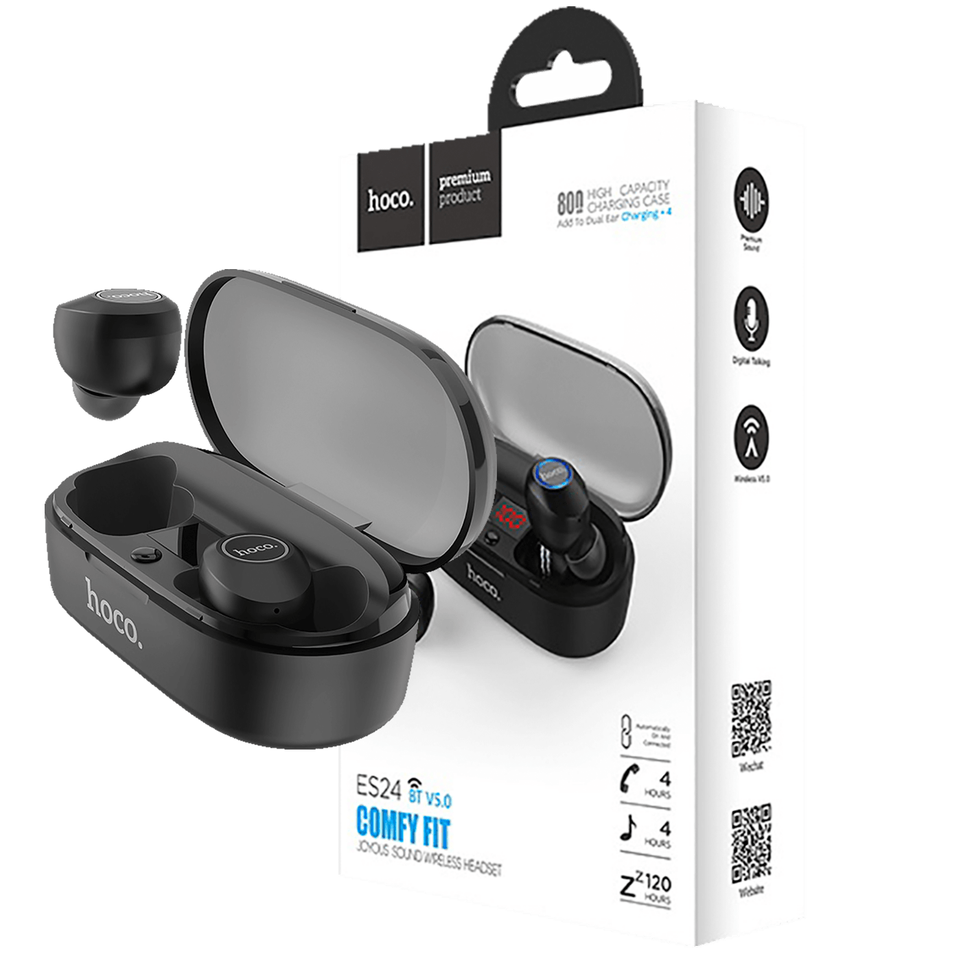 11732_1686226543c22a343sj4 hoco. Slušalice bežične sa mikrofonom, Bluetooth, 60 mAh, 4 h - ES24 Joyous sound - Image 1