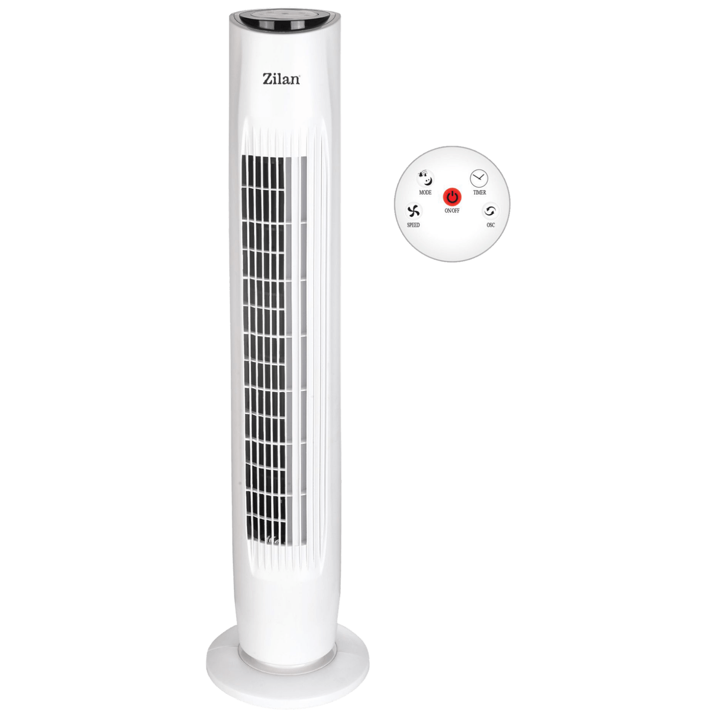 11787_168622679468ccpdbkih Zilan Ventilator stupni, daljinski upravljač, 45W, 80 cm, ±80° - ZLN3437 - Image 1