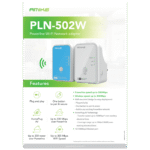 Amiko Mrežna strujna utičnica 500 Mbps, LAN / WiFi, set - PLN-502W - Image 2