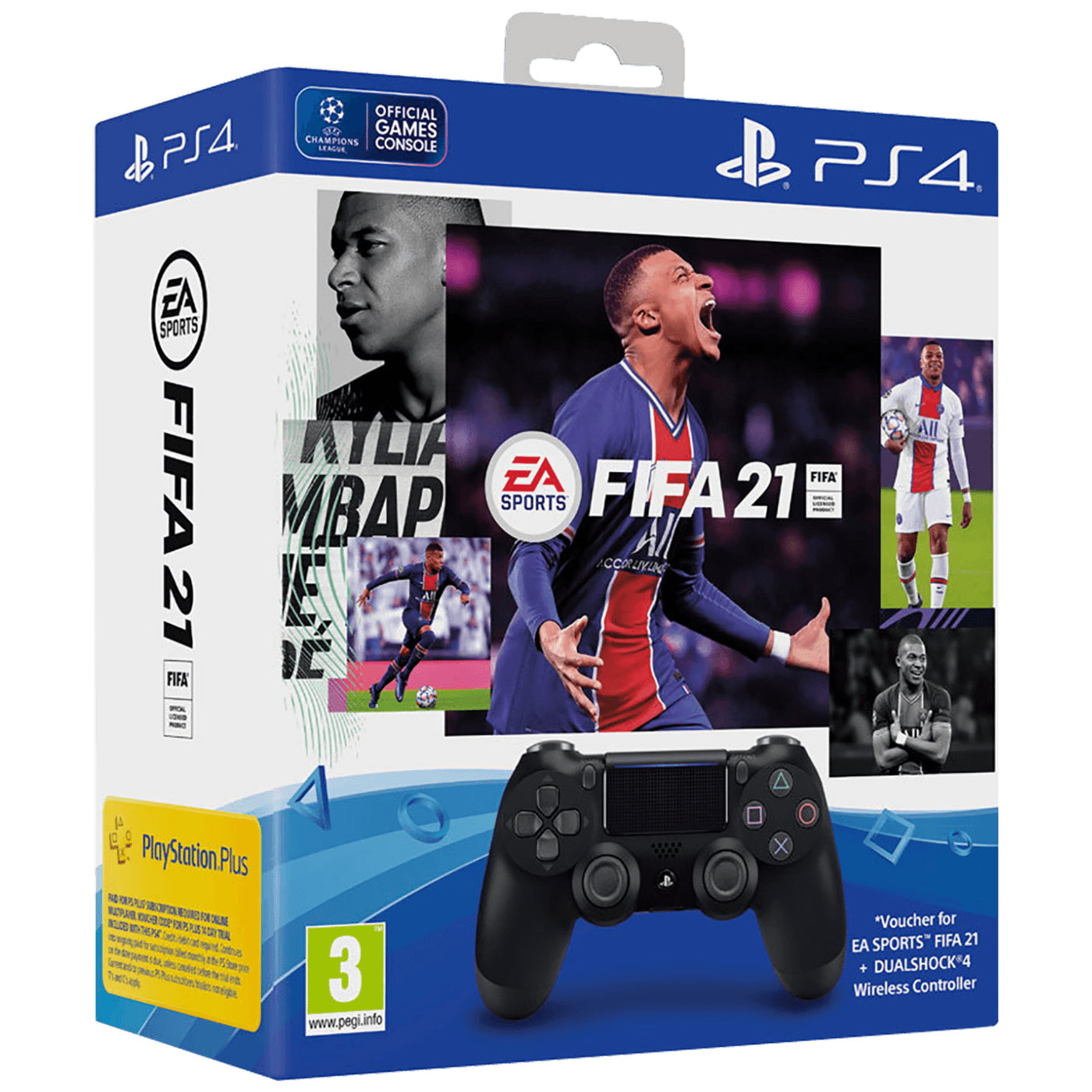 15416_1686242531yvaftmmfao Sony Entertainment SET Dualshock Controller v2+FIFA 21+FUT VCH+PS Plus 14 dana - SET Kontroler+FIFA21+14d - Image 1