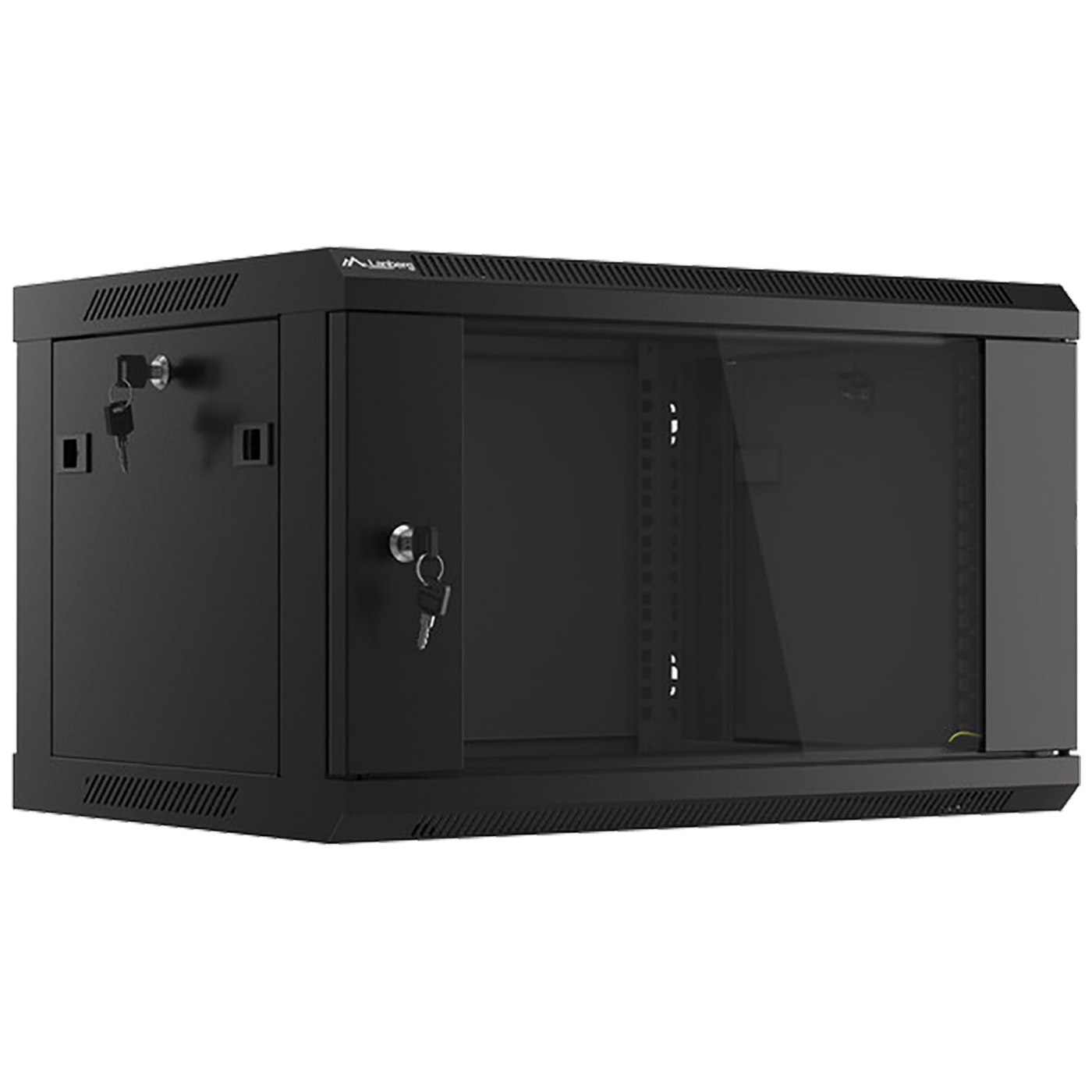 16177_1686244840emgj30z7ld Lanberg Rack Ormar, 600 / 368 / 450 mm - RACK CABINET 6U, 19", Black - Image 1
