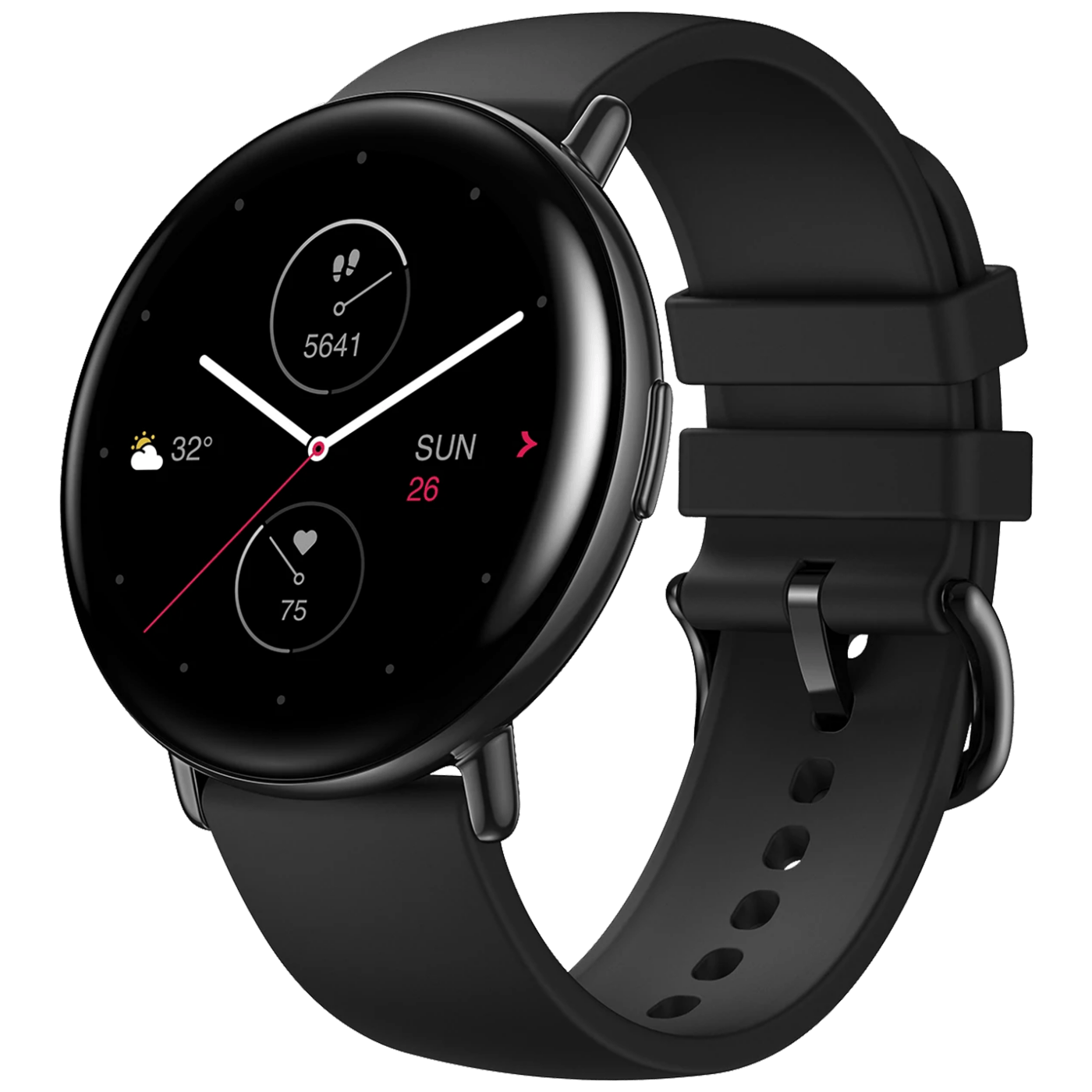 19061_16862542072polc42gcn Amazfit SAT pametni, 1.28" AMOLED, vodootporan 5ATM,BT - Zepp E (round) Onyx Black - Image 1