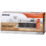 Orno Produžni kabel sa 3 x Schuko utičnice, ugradbena - OR-AE-1372(GS)/B - Image 2