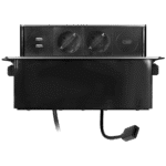 Orno Produžni kabel sa 2 x Schuko,2 x USB utičnice,HDMI,ugradbena - OR-GM-9016(GS)/B-G - Image 3