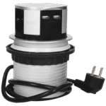 Orno Produžni kabel sa 3 x Schuko utičnice + 2 x USB, ugradbena - OR-AE-1342(GS)