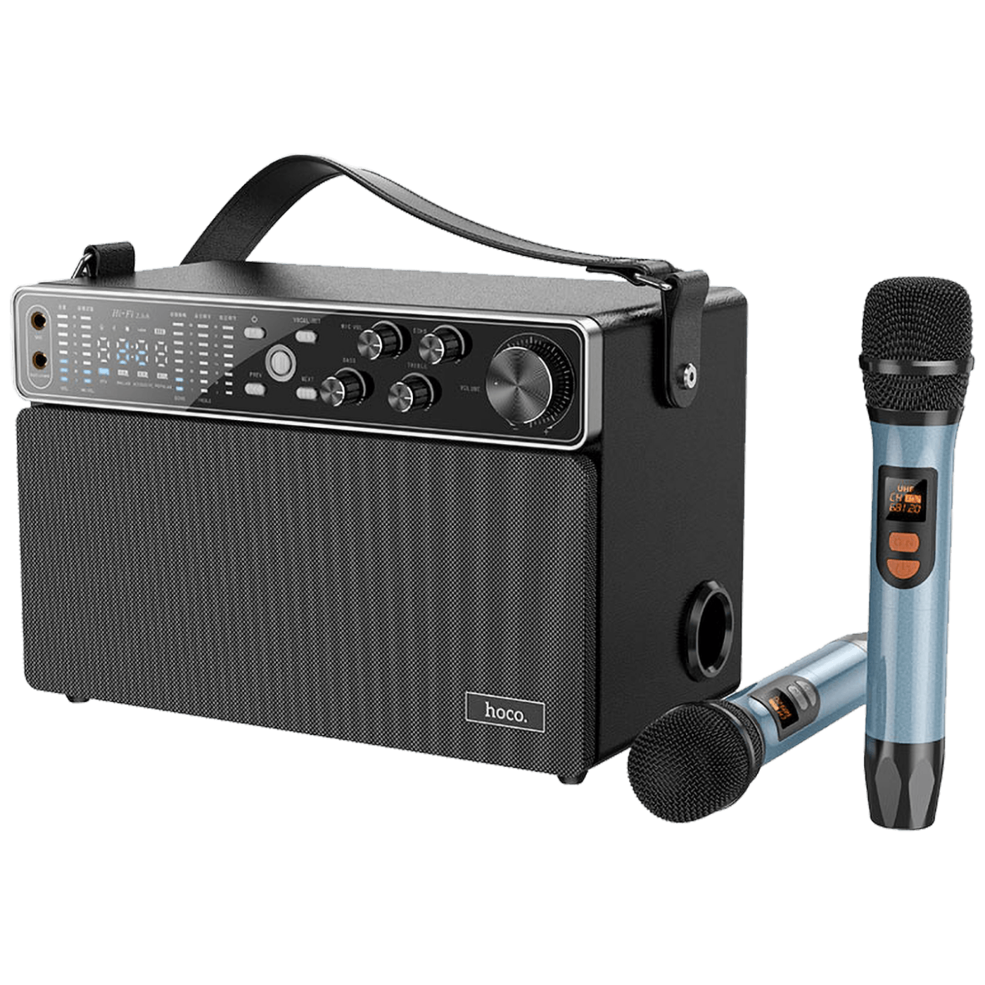 23612_16862672839fjrcdej4p hoco. Zvučnik bežični sa mikrofonom, Bluetooth, 60W, KARAOKE - BS50 Chanter - Image 1