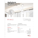 MELCHIONI family Ventilator stropni sa rasvjetom, 70W - MF 2216ASL - Image 2