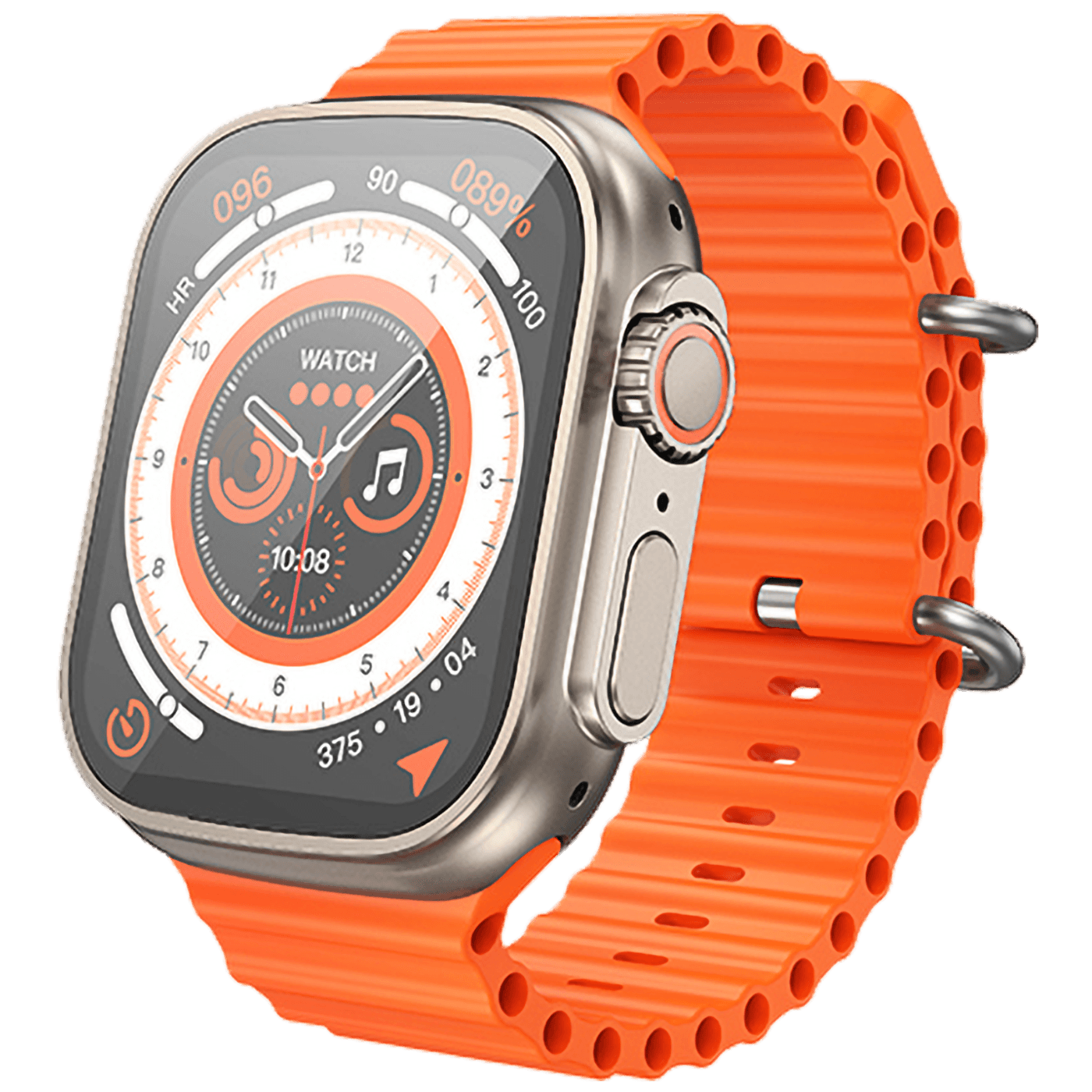 31859_1686316646ubhannb9tc hoco. Pametni sat, 1.96" zaslon, Dual Bluetooth, IP67 - Y12 Titanium Gold - Image 1