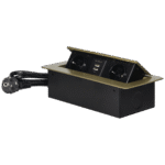 Orno Produžni kabel sa 2 x Schuko utičnice + 2 x USB, ugradbena - OR-AE-13126(GS)/BR