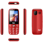 MeanIT Telefon mobilni, SOS tipka, LED svjetiljka - SENIOR 15, Crveni - Image 3