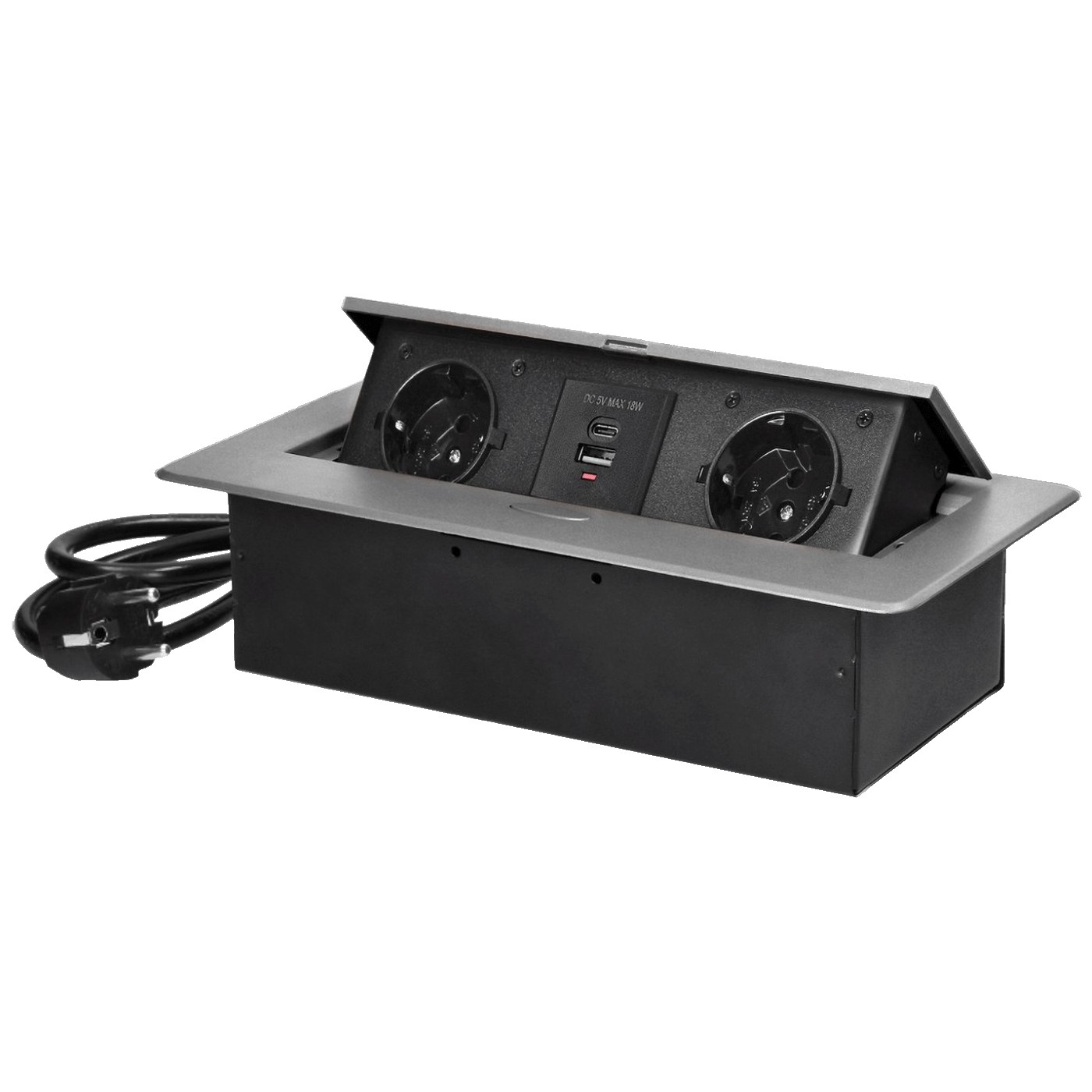 36734_1701079530d7inbo5i4b Orno Produžni kabel sa 2 x Schuko utičnice + 2 x USB, ugradbena - OR-GM-9035(GS)/G - Image 1