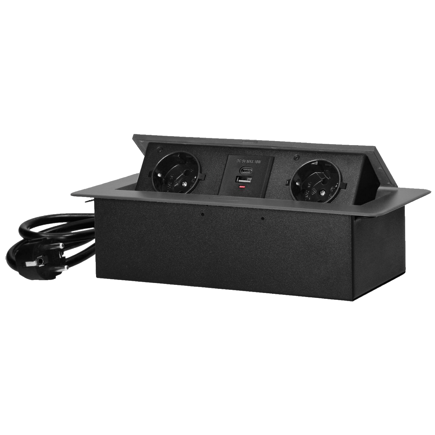 36735_1701079696tapnm2a3i3 Orno Produžni kabel sa 2 x Schuko utičnice + 2 x USB, ugradbena - OR-GM-9035(GS)/GR - Image 1