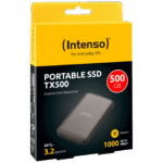 (Intenso) Eksterni SSD, do 1000 MB/s, kapacitet 500GB, USB 3.2 - External SSD TX500 500GB