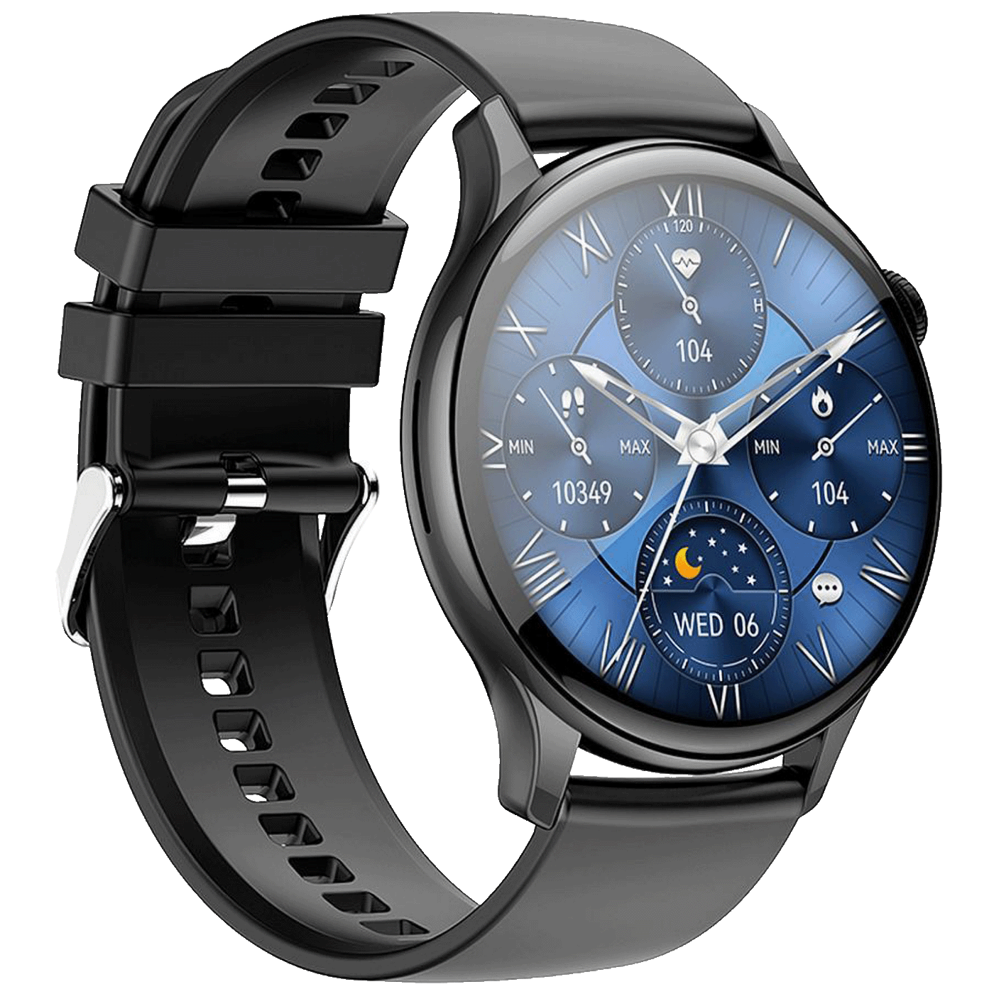 40256_1710682042od2sjoy6ne hoco. Pametni sat, 1.43", AMOLED zaslon, Bluetooth, IP68 - Y10 Pro Black - Image 1