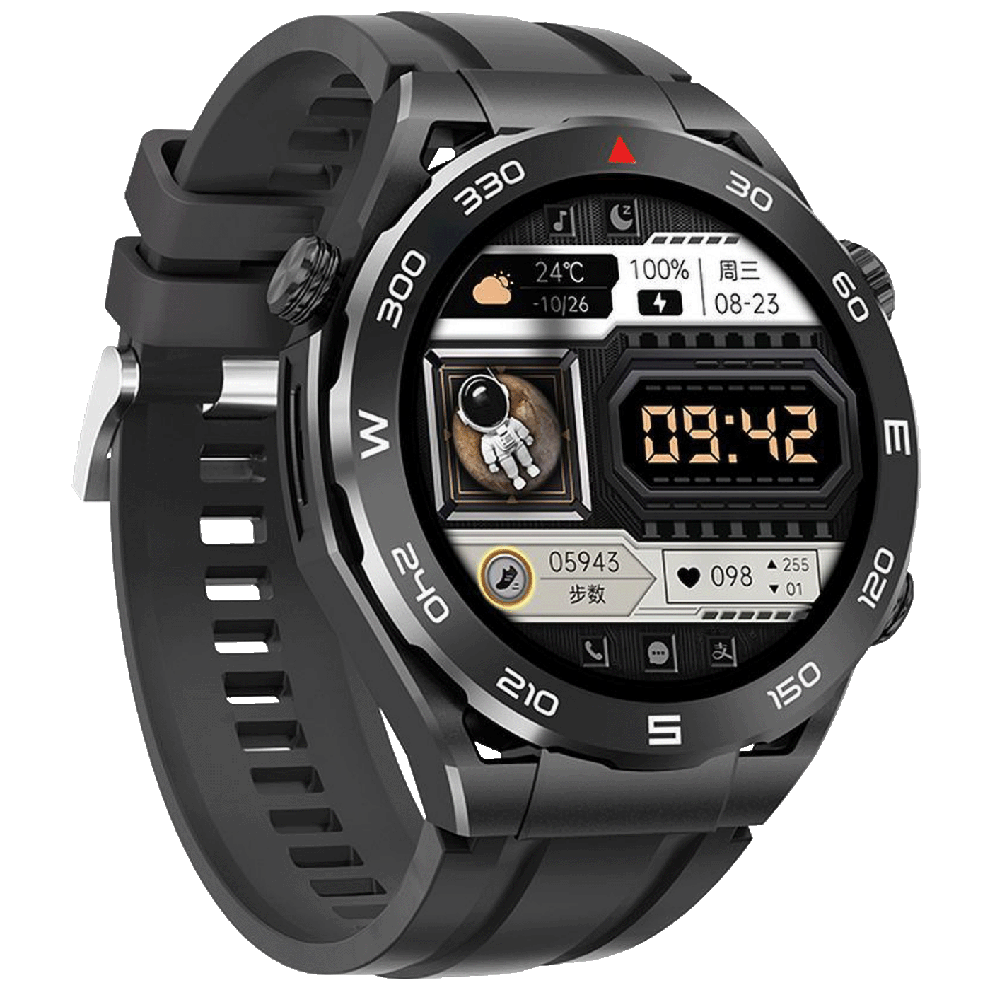 40258_1710692772ka11ic3cxb hoco. Pametni sat, 1.39" zaslon, Bluetooth, IP67 - Y16 Black - Image 1