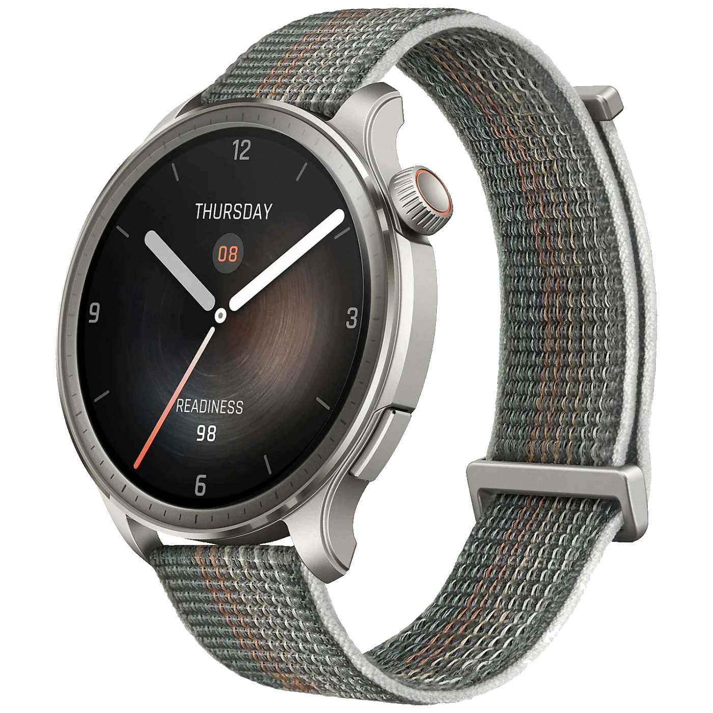 43162_1723450520f88bznvcbk Amazfit Pametni sat, 1.5" AMOLED, vodootporan 5ATM, BT, WiFi, GPS - Balance Nylon - Sunset Grey - Image 1