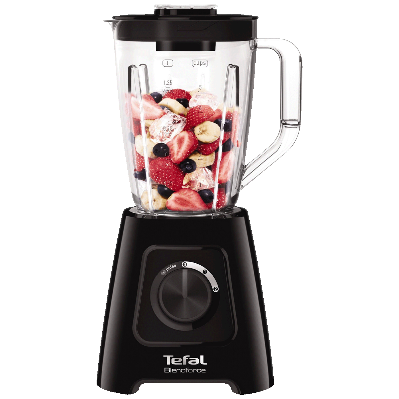44076_17716656955jk8o61a99 Tefal Blender, zapremina 2 lit, 600 W, BlendForce II, crna - BL420838 - Image 1