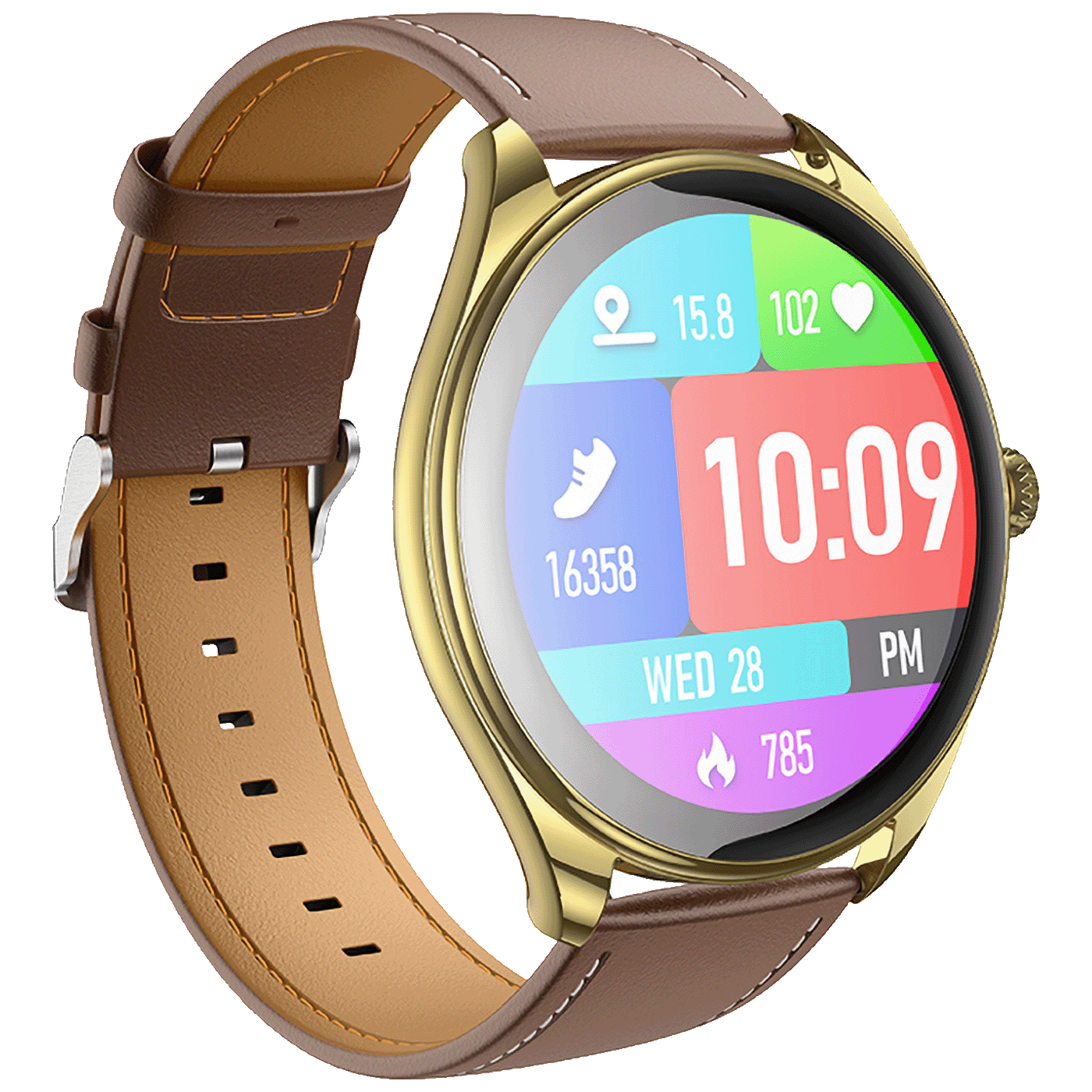 45437_1719648623deyyugofrj hoco. Pametni sat, 1.43" AMOLED, Bluetooth, IP67 - Y22 Champagne gold - Image 1