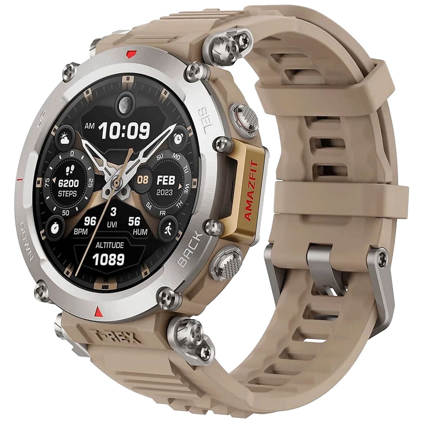 47722_17234659337lr7pe7bmr Amazfit Pametni sat, 1.39" AMOLED, vodootporan 10ATM, BT, WiFi, GPS - T-REX Ultra Sahara - Image 1