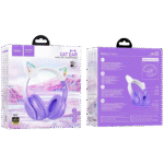 hoco. W42 Cat Ears, Purple Grape - Image 3
