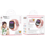 hoco. Pametni sat za djecu, 1.83" ekran, 4G, Nano SIM - Y101 Pink - Image 4