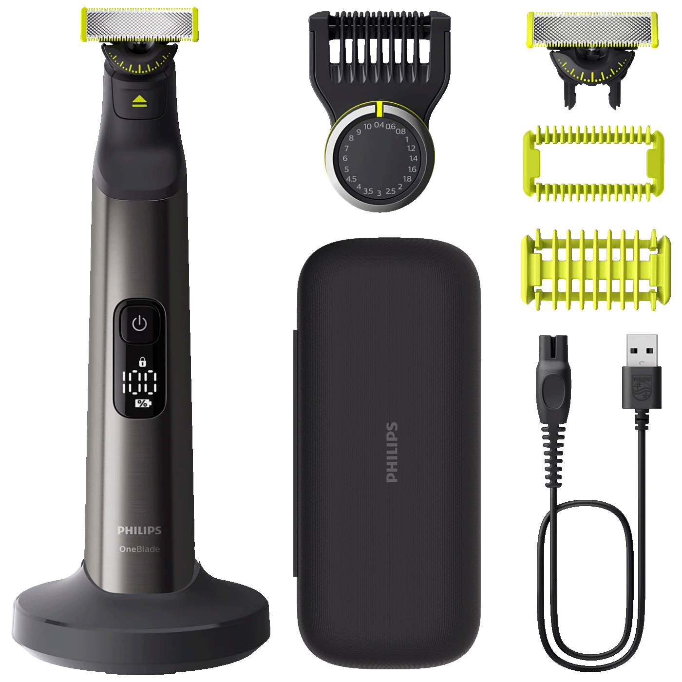 55586_173934995008vjaymv2g Philips Aparat za brijanje, trimer, Lice i Tijelo, OneBlade Pro - QP6652/61 - Image 1