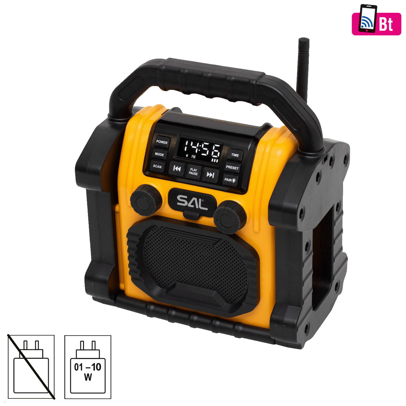 61564_1746261354scy3ypgvip SAL Zvučnik bežični, Bluetooth, Power Bank, FM, 10W - BTWORKPRO - Image 1