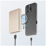 (Intenso) Prijenosni punjač, MagSafe, 10000mAh, bežični - POWERBANK MW10000 Champagne - Image 3