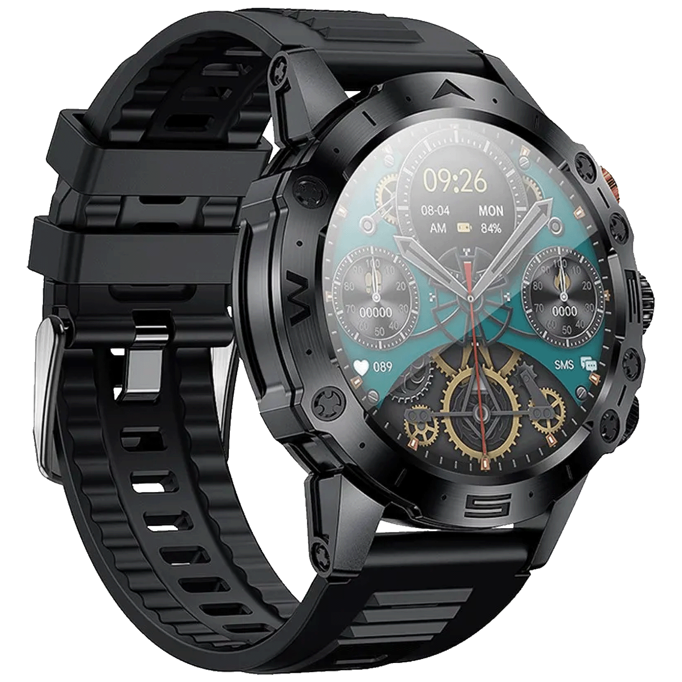 67464_175766152246az1285u8 hoco. Pametni sat, 1.53" zaslon, Bluetooth, IP67 - Y20 Black - Image 1