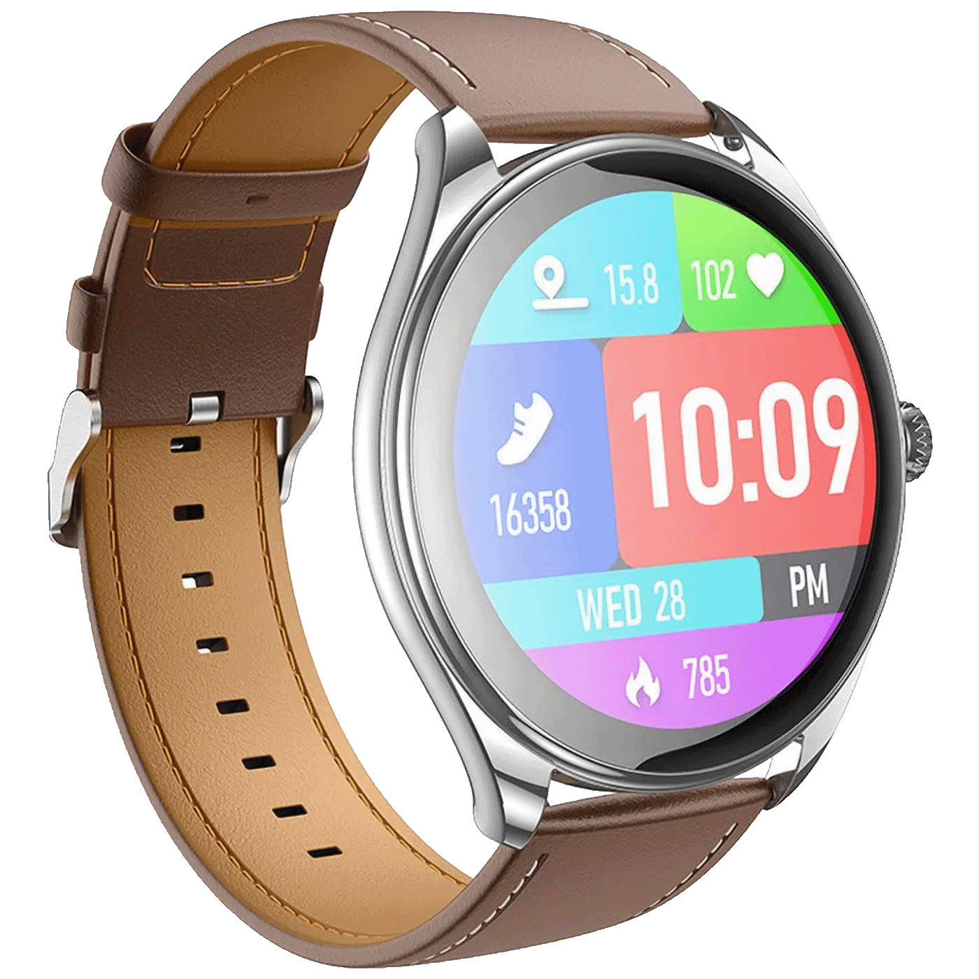 67467_1757660515pft0ihmhts hoco. Pametni sat, 1.43" AMOLED, Bluetooth, IP67 - Y22 Silver - Image 1