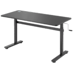 Ergo Office Radni stol 140 x 60 cm, podesiva visina, crna - ER-401 B - Image 2