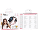 hoco. Pametni sat za djecu, 1.69" 4G GPS, WiFi, pink/crna - Y104 4G, Pink - Image 4