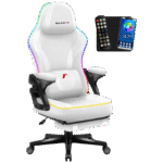 Huzaro Gaming stolica, RGB, Bluetooth - 4.6 White Mesh RGB Smart