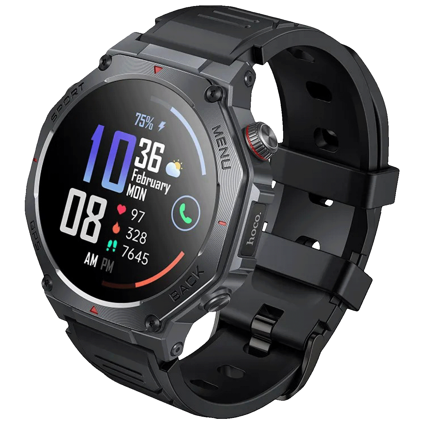 75901_1773654151hkn14g0696 hoco. Pametni sat, 1.43" AMOLED, Bluetooth, GPS, 3ATM - Y37 - Image 1