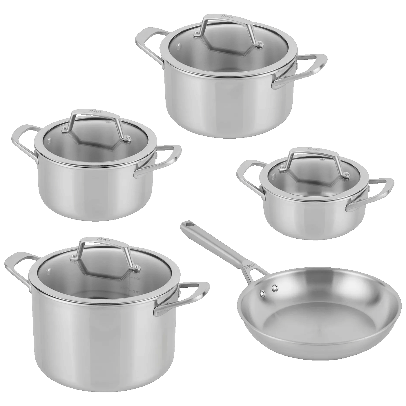 76122_17766717647cpanfdmdg Ninja Posuđe, set, 5/1, Ninja EverClad - EverClad 5-piece set C95000DE - Image 1